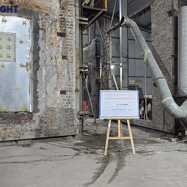 Đốt mẫu cửa chống cháy 1 cánh đạt chuẩn PCCC