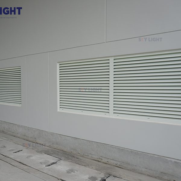 Vách chớp thép công nghiệp cố định