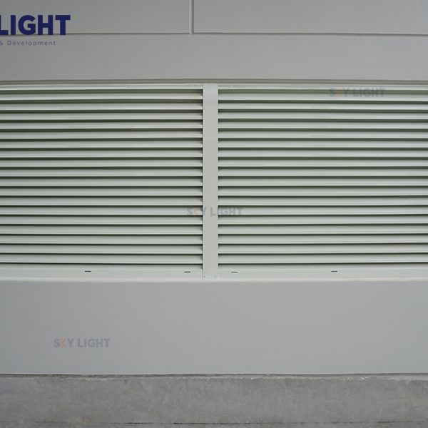 Vách chớp thép công nghiệp sky light