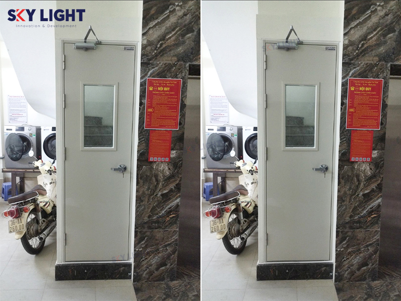 Sky Light sản xuất và lắp đặt Cửa chống cháy nhà xe