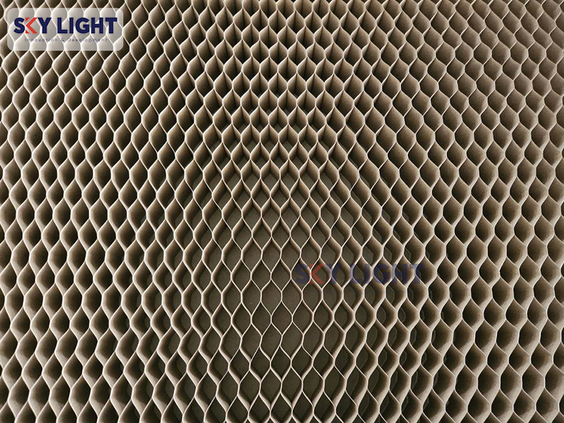 lõi giấy tổ ong honeycomb paper cho cửa thép sky light