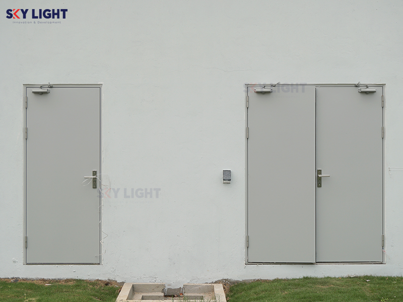 Quy trình sản xuất cửa thép công nghiệp Sky Light