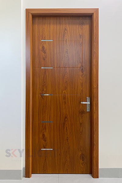 Cửa thép chống cháy vân gỗ Bắc Giang