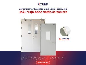 quy định cửa chống cháy nhà trọ, nhà cho thuê ở, chung cư mini