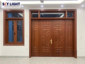 TOP 5 mẫu cửa thép vân gỗ bán chạy nhất tại Sky Light