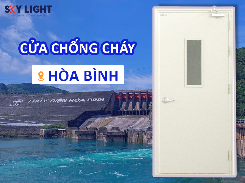 sky light sản xuất và lắp đặt cửa chống cháy hòa bình