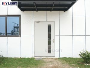 cấu tạo cửa thép công nghiệp sky light