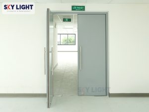 báo giá cửa chống cháy mở quay 2 chiều Sky Light