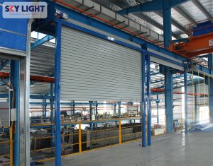 cửa cuốn chống cháy sky light