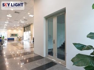cửa kính chống cháy sky light