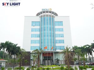 Cửa chống cjháy Sky Light tại ngân hàng BIDV Quang Minh