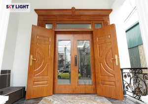 xu hướng sử dụng cửa thép vân gỗ hiện nay