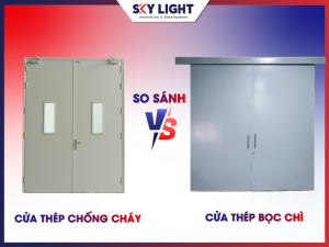 so sánh cửa thép chống cháy và cửa thép bọc chì