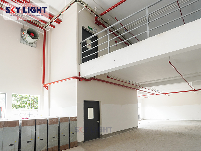 cửa chống cháy sky light tại nhà máy sản xuất home decor caixing bình dương