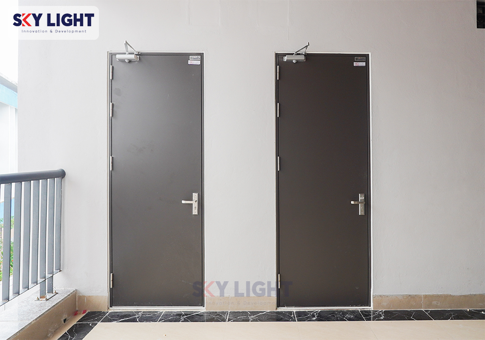 sky light sản xuất và lắp đặt cửa chống cháy có kiểm định cho công trình khách sạn