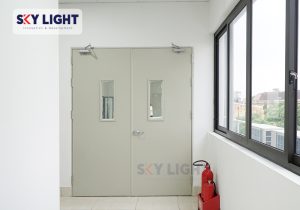 mẫu cửa chống cháy 2 cánh ei sky light