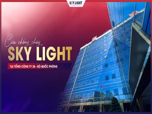 cửa chống cháy sky light tại tổng công ty 36 bộ quốc phòng